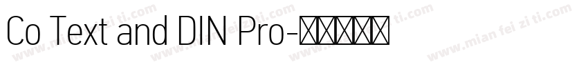 Co Text and DIN Pro字体转换